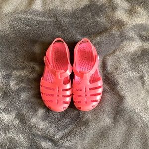Hot pink Croc sandals